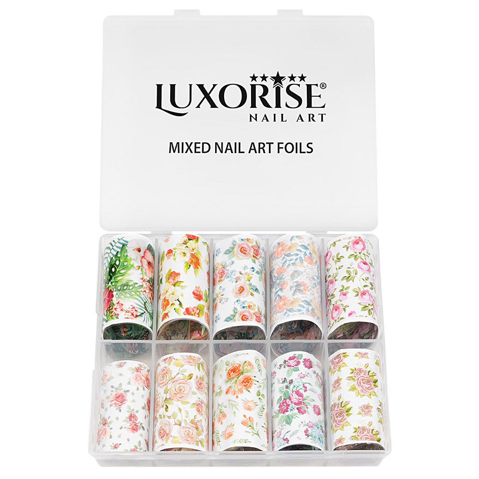 Set Folii Transfer LUXORISE Flower Power, 10 buc - 2 | YEO