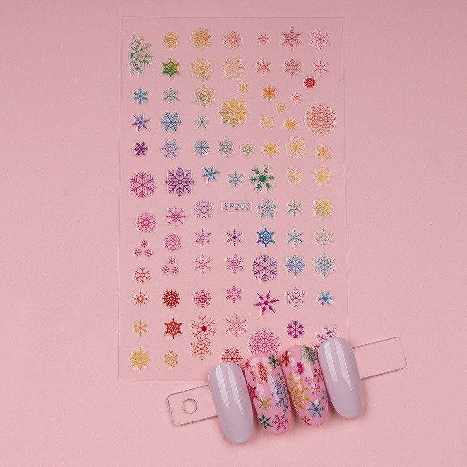 Sticker Unghii LUXORISE, Winter Snowflakes SP203