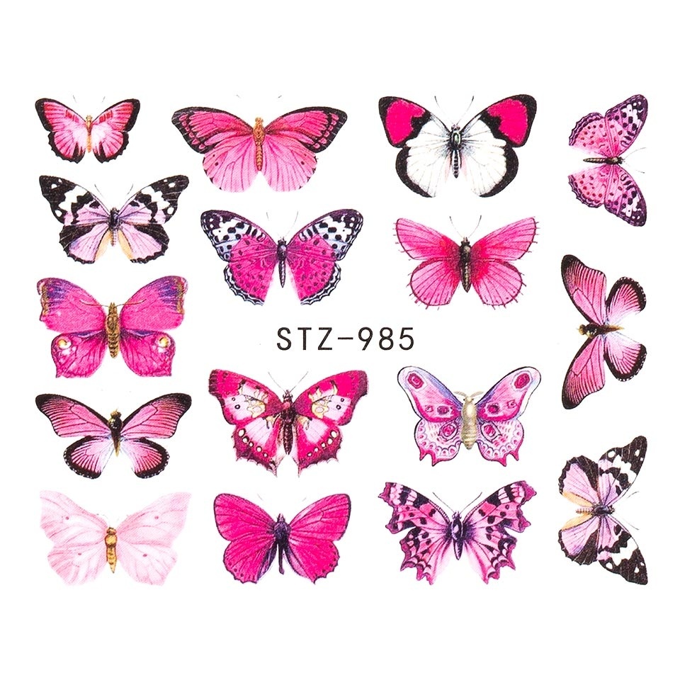 Tatuaj Unghii LUXORISE Butterfly Madness, STZ-985 - 2 | YEO