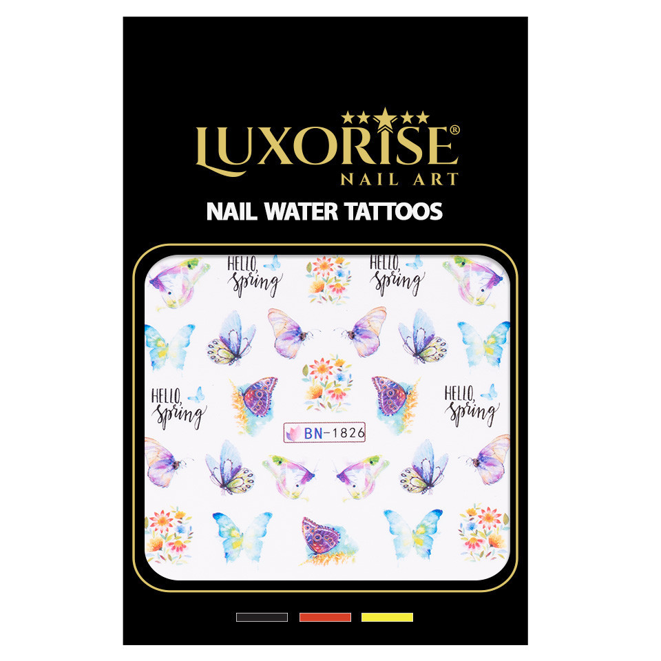 Tatuaj Unghii LUXORISE Butterfly Wink, BN-1826 - 1 | YEO