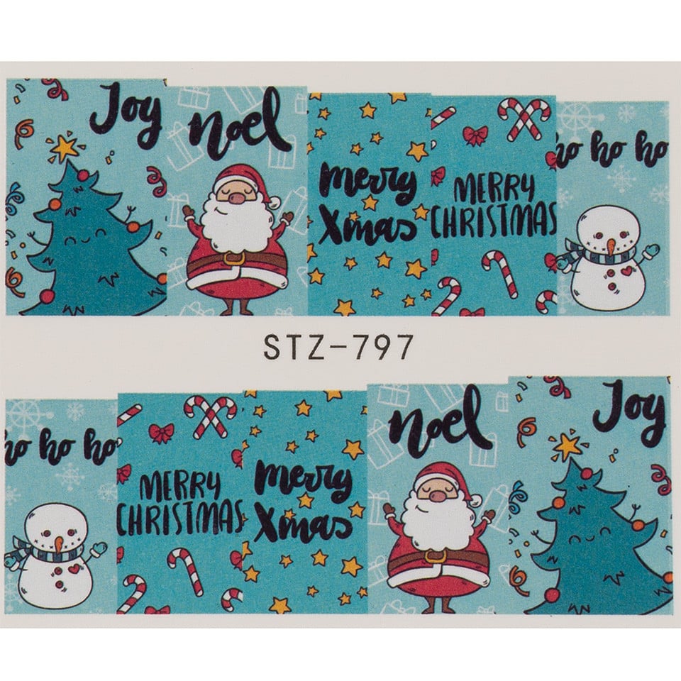 Tatuaj Unghii LUXORISE Christmas Cartoon, STZ-797