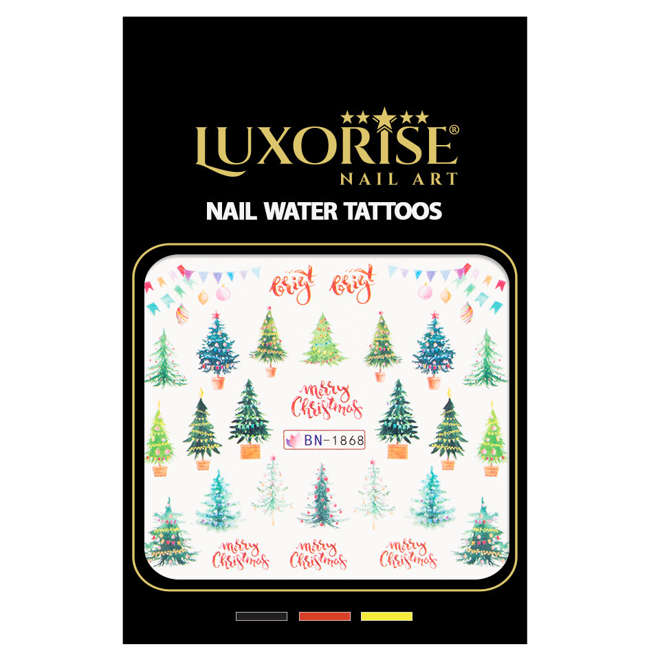 Tatuaj Unghii LUXORISE Christmas Tree, BN-1868 - 1 | YEO
