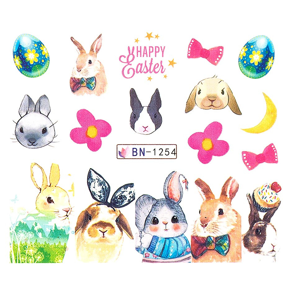 Tatuaj Unghii LUXORISE Easter Bunny, BN-1254