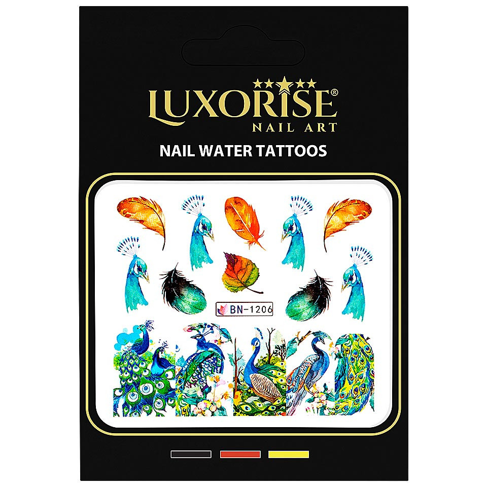 Tatuaj Unghii LUXORISE Peacock Style, BN-1206 - 1 | YEO