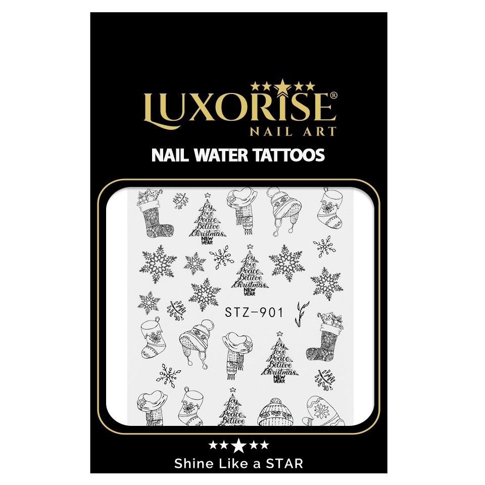 Tatuaj Unghii LUXORISE Simple Holiday Frost, STZ-901 - 1 | YEO