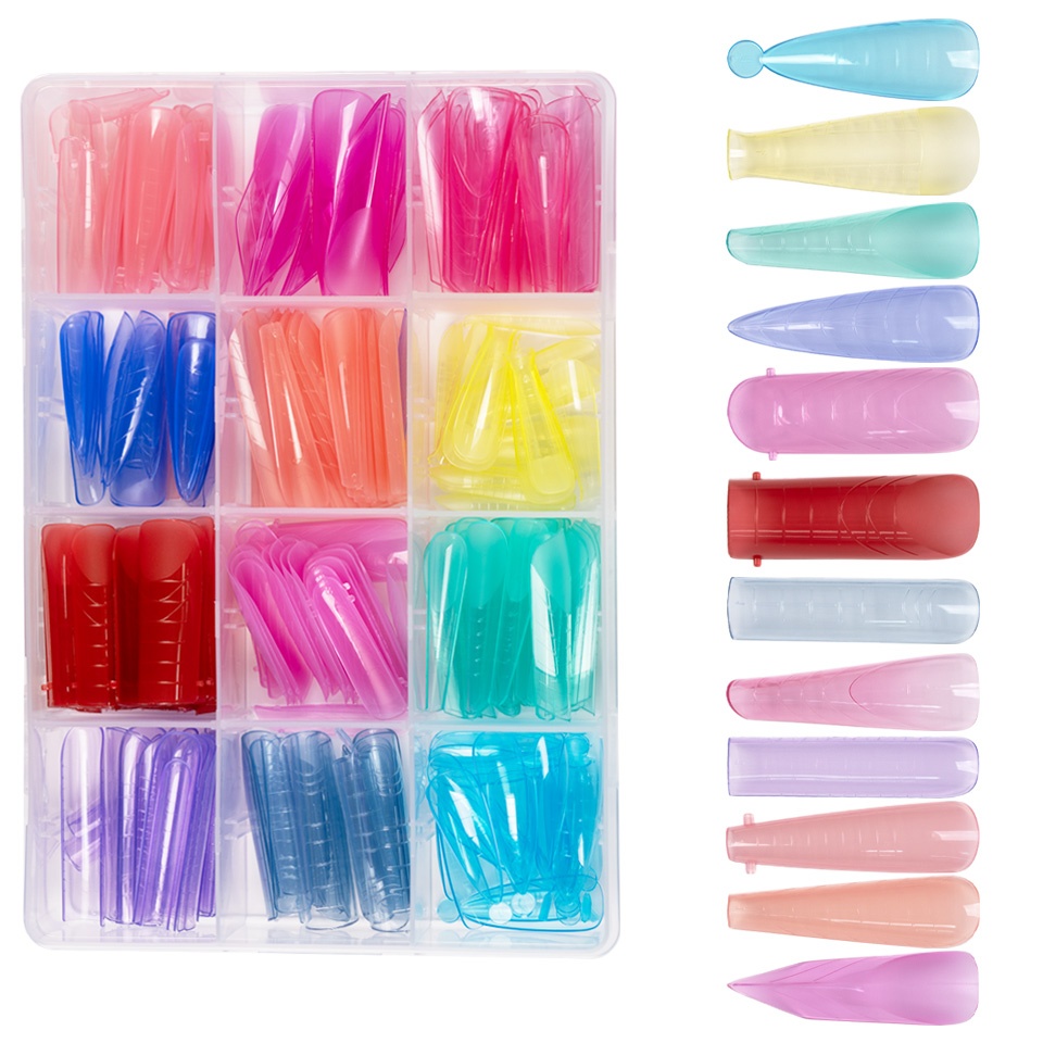Tipsuri Reutilizabile REVOMAX Color Magic Mix LUXORISE pentru Polygel si Gel, 288 buc - 3 | YEO