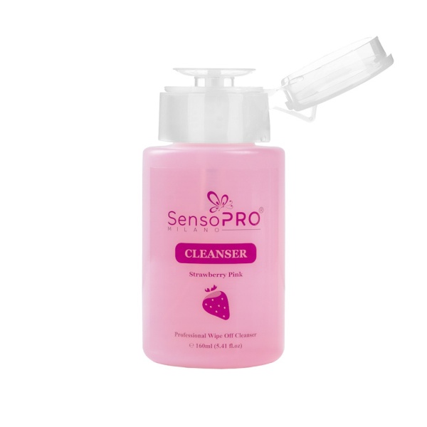 Cleanser unghii SensoPRO Milano Strawberry Cleaner - Degresant, 160 ml