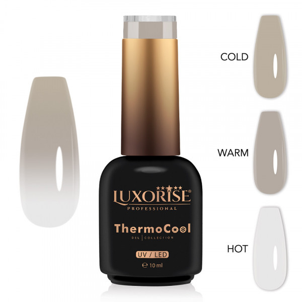 Oja Semipermanenta Termica 3 Culori LUXORISE ThermoCool - Cashmere Love 10ml