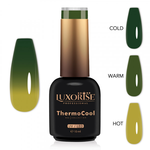 Oja Semipermanenta Termica 3 Culori LUXORISE ThermoCool - Mystic Meadow 10ml