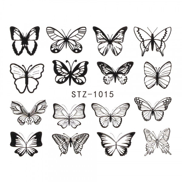 Tatuaj Unghii LUXORISE Simple Butterfly Dance, STZ-1015
