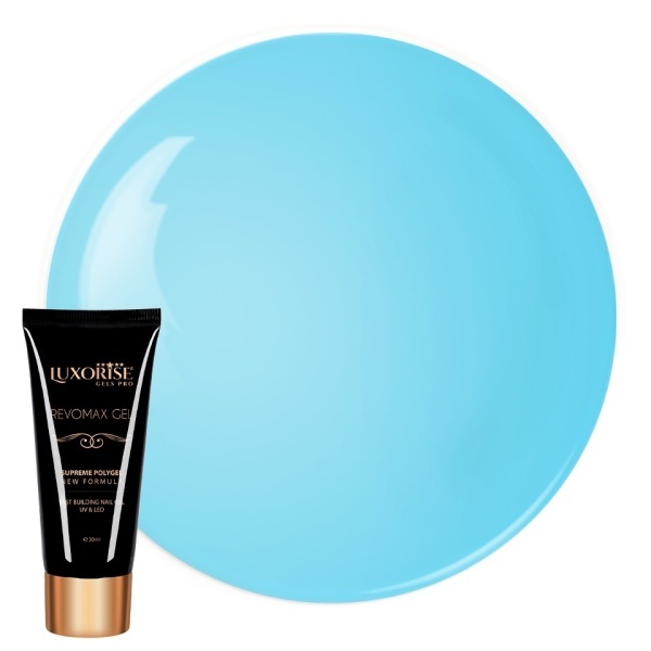 Polygel REVOMAX GEL LUXORISE Exotic Blue, 30ml
