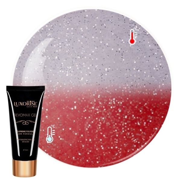 Polygel Thermo REVOMAX GEL LUXORISE Fantasy Glaze, 15ml
