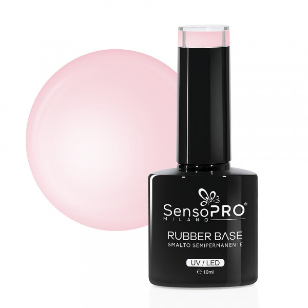 Rubber Base Gel SensoPRO Milano 10ml, #46 Exclusive Pink
