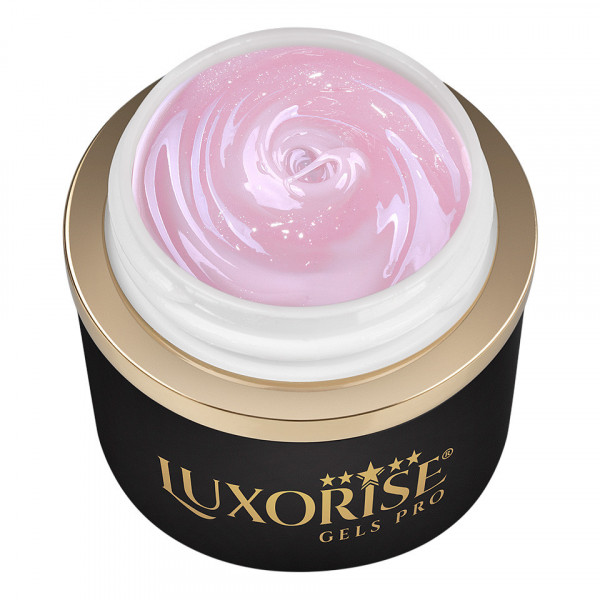 Gel UV Constructie Unghii JellyFlex LUXORISE, Satin Rose 15ml
