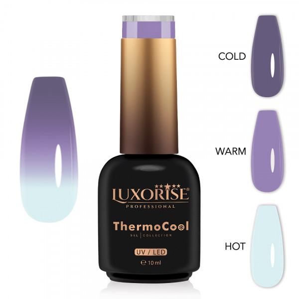 Oja Semipermanenta Termica 3 Culori LUXORISE ThermoCool - Hidden Innocence 10ml