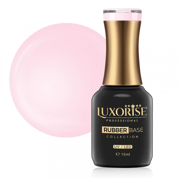 Rubber Base LUXORISE Crystal Collection - Rosy Glow 15ml