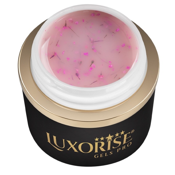 Gel UV Constructie Unghii RevoFlex Floral LUXORISE 15ml, Velvet Rose
