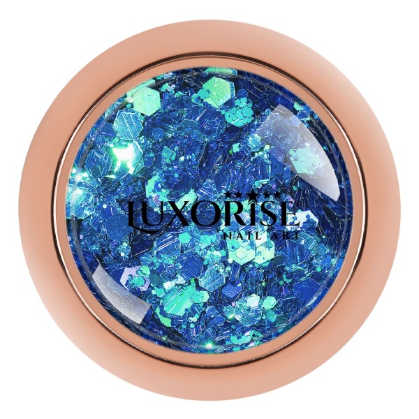 Paiete Unghii LUXORISE Blue Disco Lights