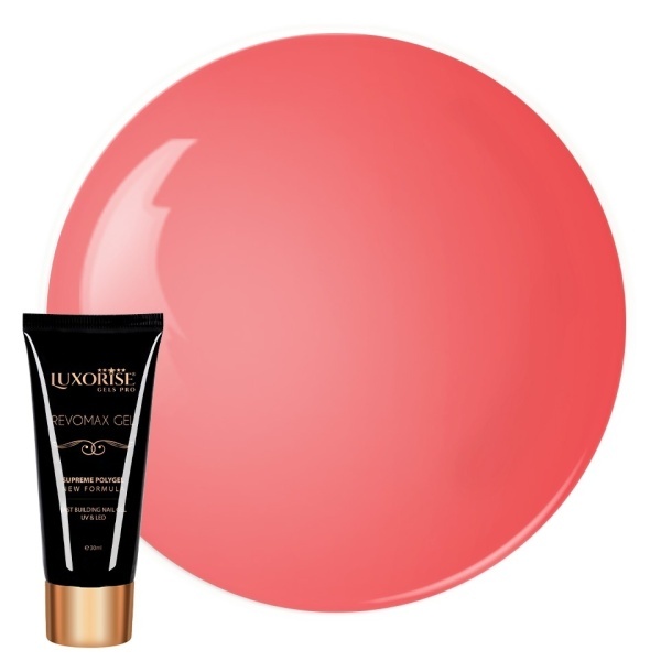 Polygel REVOMAX GEL LUXORISE Crystal Pink, 30ml