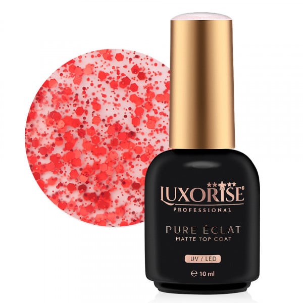 Top Coat LUXORISE - Pure Eclat Matte, Ruby 10ml