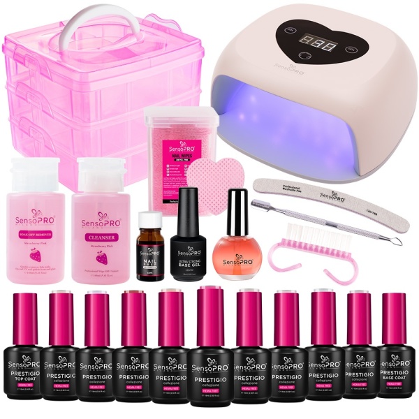 Kit Oja Semipermanenta SensoPRO Milano PRESTIGIO Studio + Lampa UV