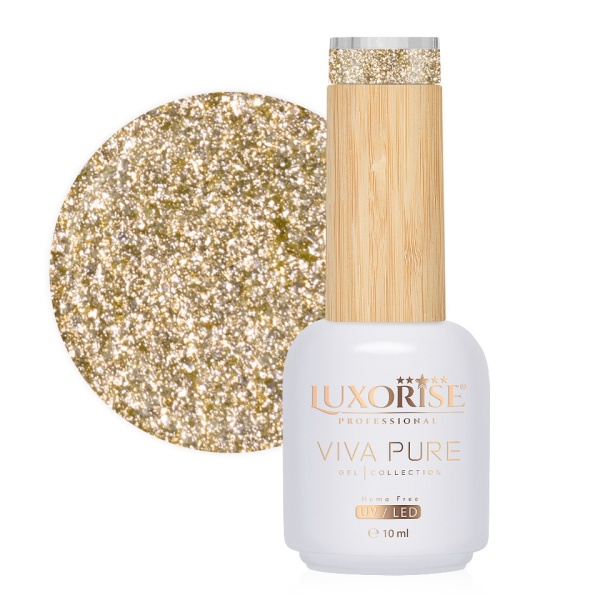Oja Semipermanenta Hema Free Viva Pure LUXORISE - Pure Gold 10ml