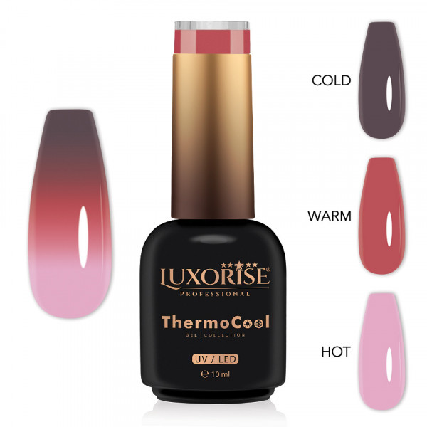 Oja Semipermanenta Termica 3 Culori LUXORISE ThermoCool - Infinite Grace 10ml