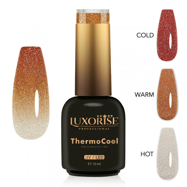Oja Semipermanenta Termica 3 Culori LUXORISE ThermoCool - Private Paradise 10ml