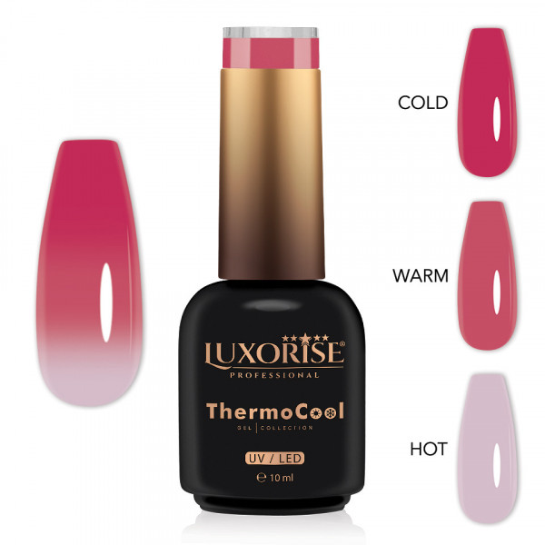Oja Semipermanenta Termica 3 Culori LUXORISE ThermoCool - Pure Princess 10ml
