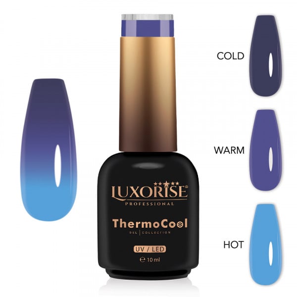 Oja Semipermanenta Termica 3 Culori LUXORISE ThermoCool - Secret Place 10ml