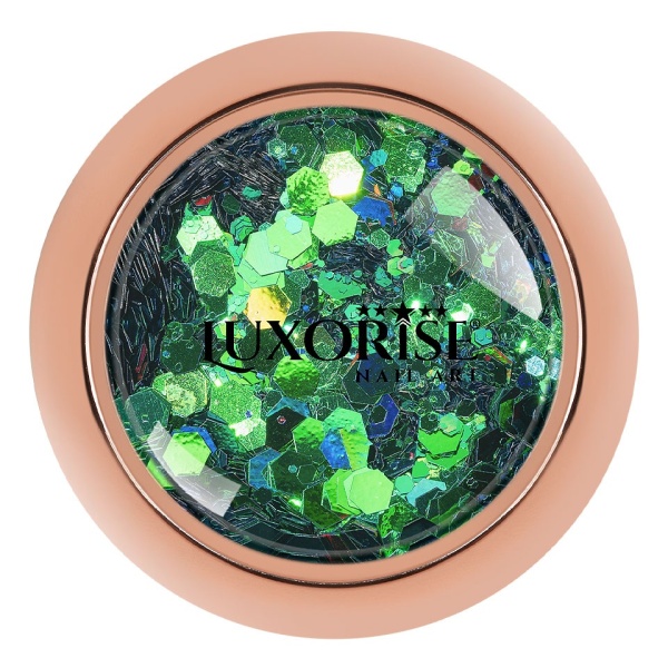 Paiete Unghii LUXORISE Emerald Disco Lights