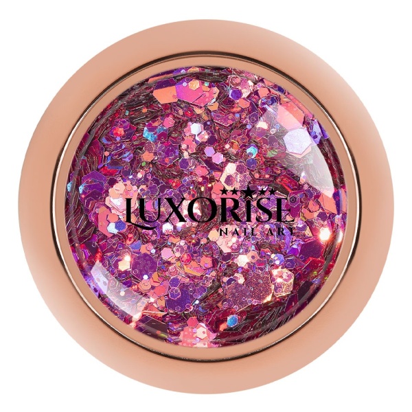 Paiete Unghii LUXORISE Magenta Disco Lights