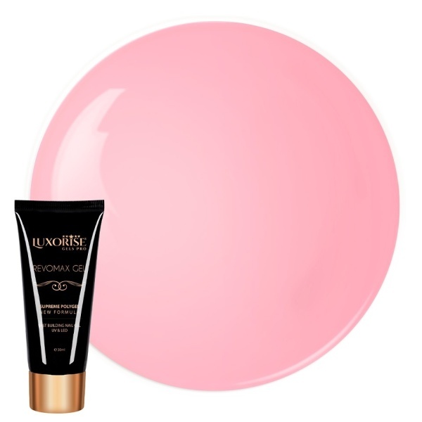 Polygel REVOMAX GEL LUXORISE Soft Pink, 30ml