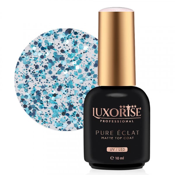 Top Coat LUXORISE - Pure Eclat Matte, Sapphire 10ml