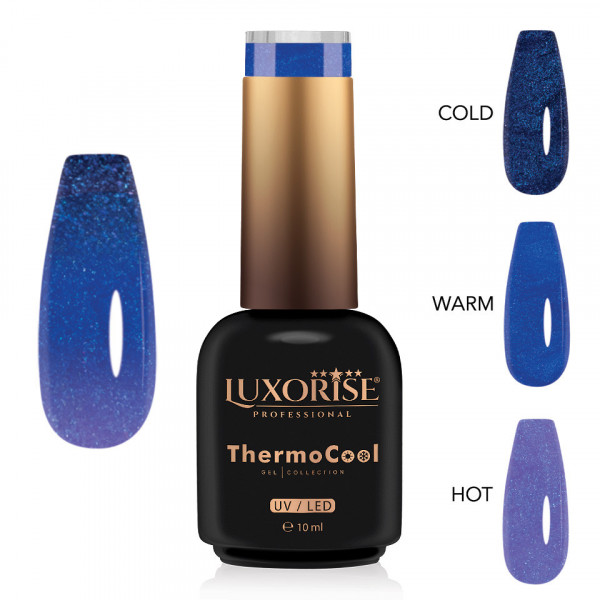 Oja Semipermanenta Termica 3 Culori LUXORISE ThermoCool - Couture Lavender 10ml