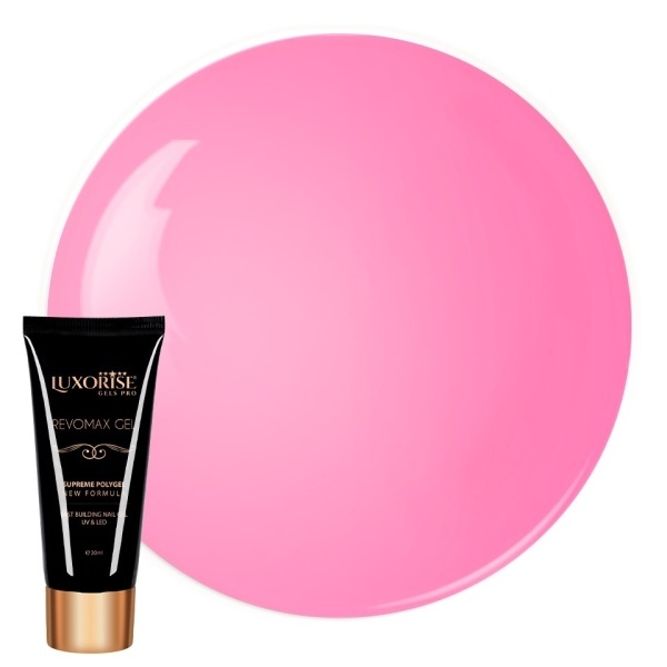 Polygel REVOMAX GEL LUXORISE Flamingo Pink, 30ml