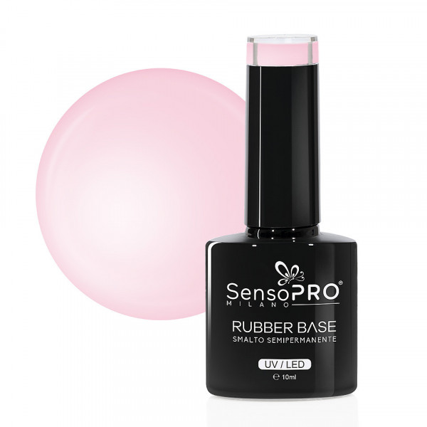 Rubber Base Gel SensoPRO Milano 10ml, #20 Graceful Pink