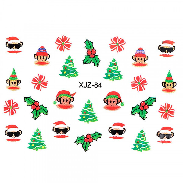 Sticker 3D Unghii LUXORISE, Christmas Fun XJZ-84