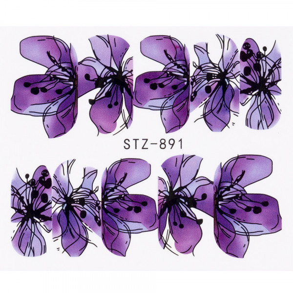 Tatuaj Unghii LUXORISE Flower Art Twist, STZ-891
