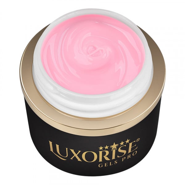 Gel UV Constructie Unghii JellyFlex LUXORISE, Milky Rose 15ml