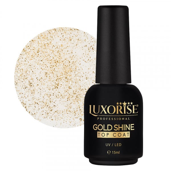 Gold Shine Top Coat LUXORISE, 15ml