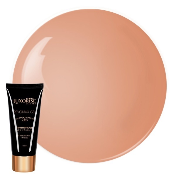 Polygel REVOMAX GEL LUXORISE Caramel Nude, 30ml