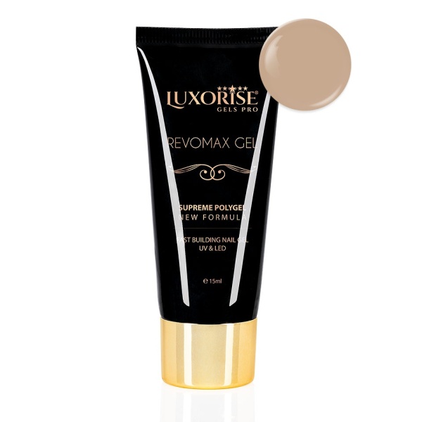 Polygel REVOMAX GEL LUXORISE Nude Chocolate, 15ml