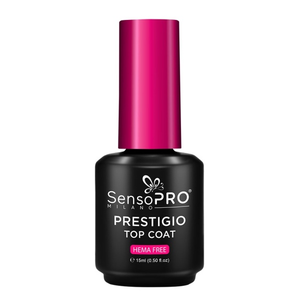 Top Coat PRESTIGIO Ultra Gloss SensoPRO Milano, 15ml