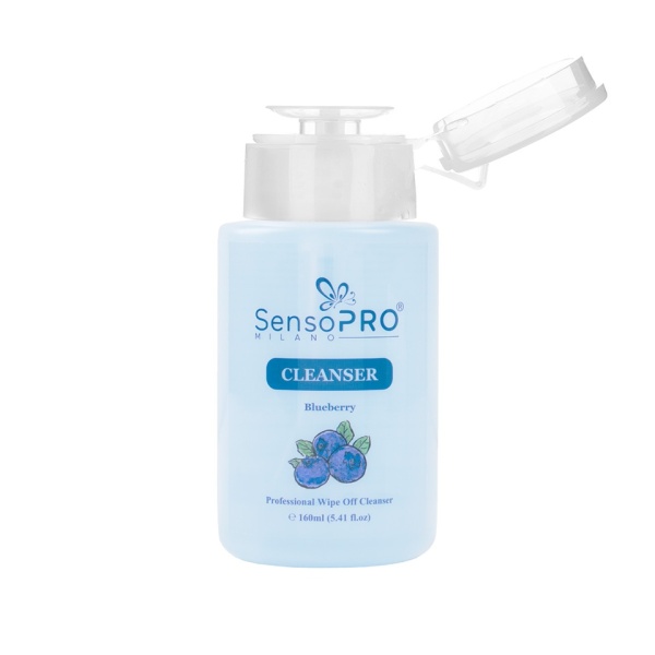 Cleanser unghii SensoPRO Milano Blueberry Degresant - Cleaner, 160 ml