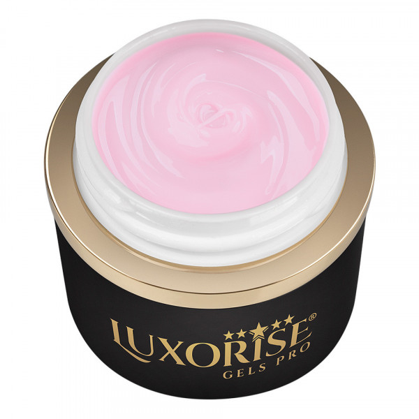Gel UV Constructie Unghii JellyFlex LUXORISE, Milky Pink 15ml