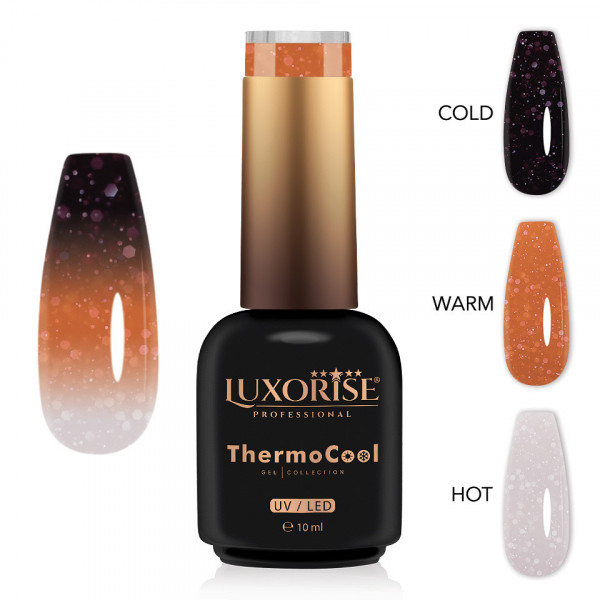 Oja Semipermanenta Termica 3 Culori LUXORISE ThermoCool - Magic Spritz 10ml