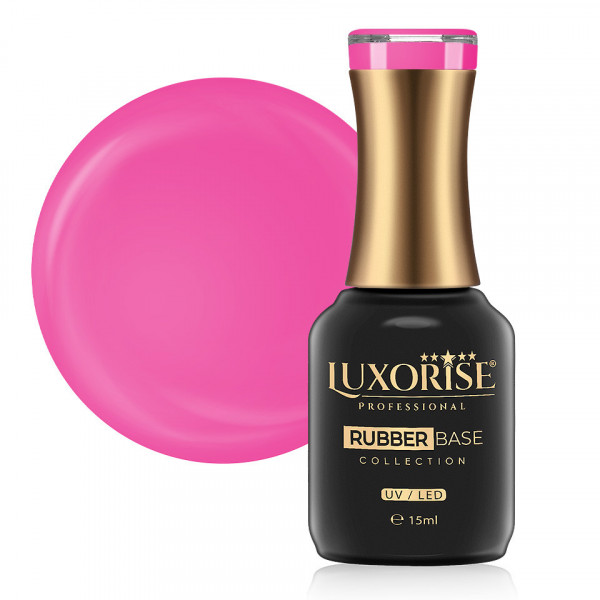 Rubber Base LUXORISE Neon City Collection - Neon Rose 15ml