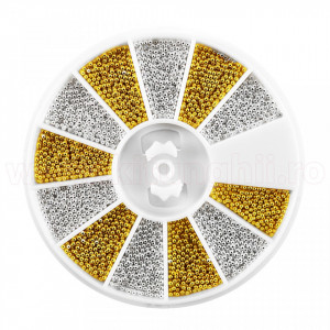 Caviar unghii auriu si argintiu - Carusel Caviar