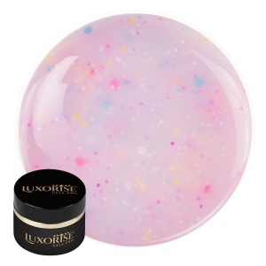 Gel UV Constructie Unghii Confetti Cake LUXORISE 15ml, Birthday Blast